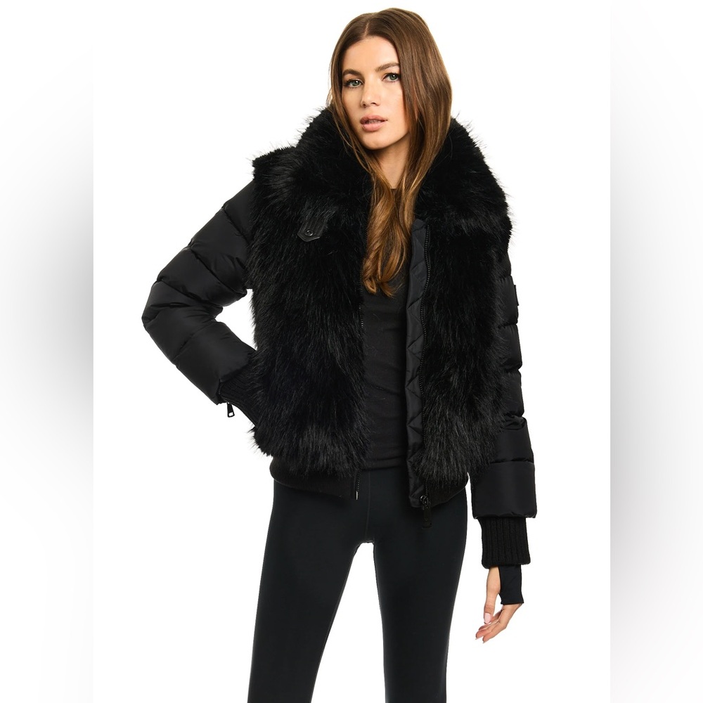 SAM. NYC Faux Fox Carlie Jacket Small BNWT - Picture 2 of 10